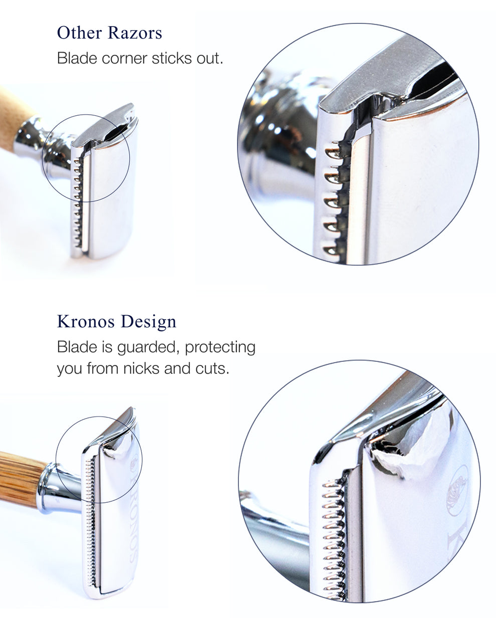 Single Blade Razor for Men | Safety Razor UK | Kronos