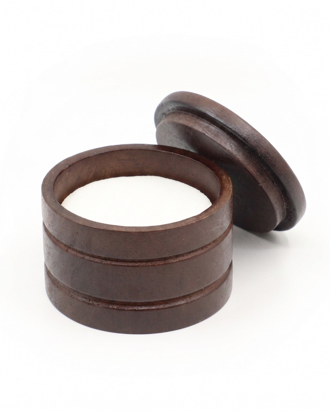 Wooden Bowl with Sandalwood Shaving Soap